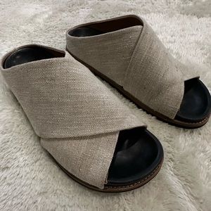 Ganni linen sandals size 37